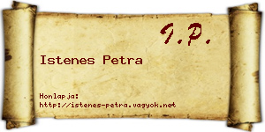 Istenes Petra névjegykártya